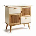 Meuble de rangement en bois avec portes battantes 60 x 40 x 80cm